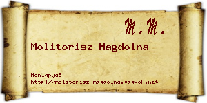 Molitorisz Magdolna névjegykártya